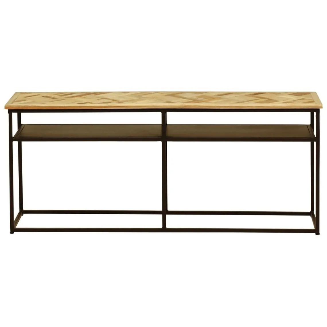 Zago Console teck recyclé 120cm Noir Sale