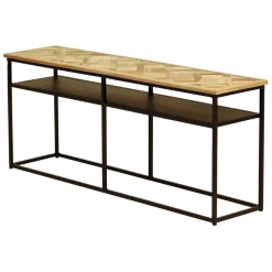 Zago Console teck recyclé 120cm Noir Sale