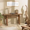 Macabane Console 140x40cm en bois de teck recyclé Discount