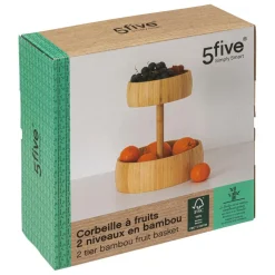 3S. x Home Corbeille à fruit 2 niveaux bambou Beige Online