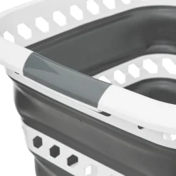 3S. x Home Corbeille à linge pliable 40L gris et blanc Online