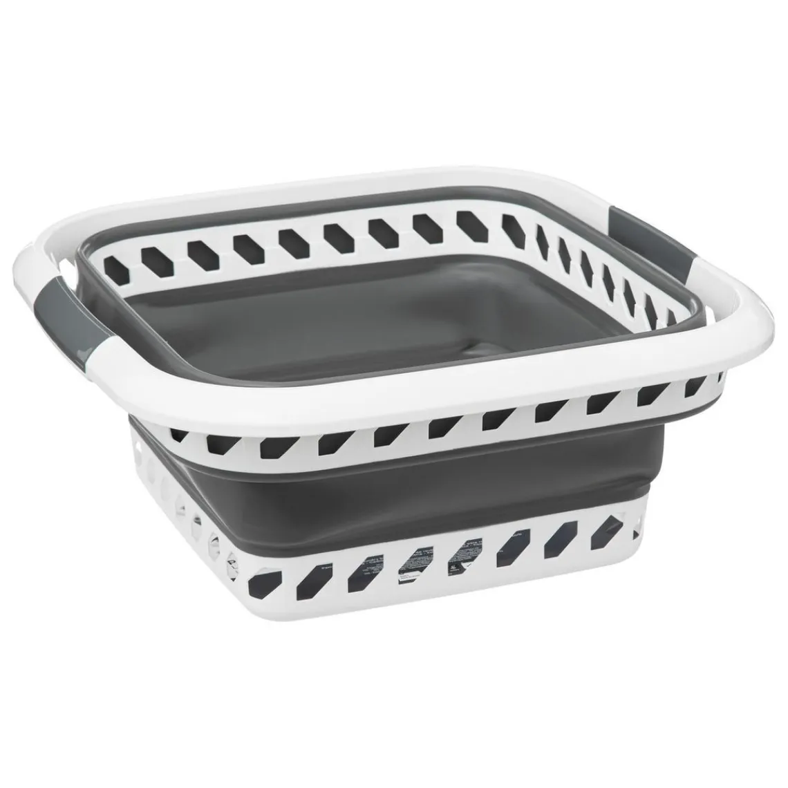 3S. x Home Corbeille à linge pliable 40L gris et blanc Online