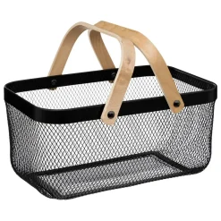 3S. x Home Corbeille en métal noir