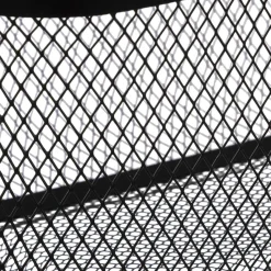 3S. x Home Corbeille en métal noir