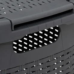 3S. x Home CORBEILLE 60L GRIS BETON RATTAN