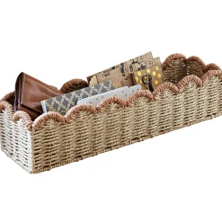 Becquet Corbeille rectangulaire Paterne beige Hot