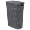 3S. x Home Corbeille Slim 40L Gris BETON/Rotin Outlet