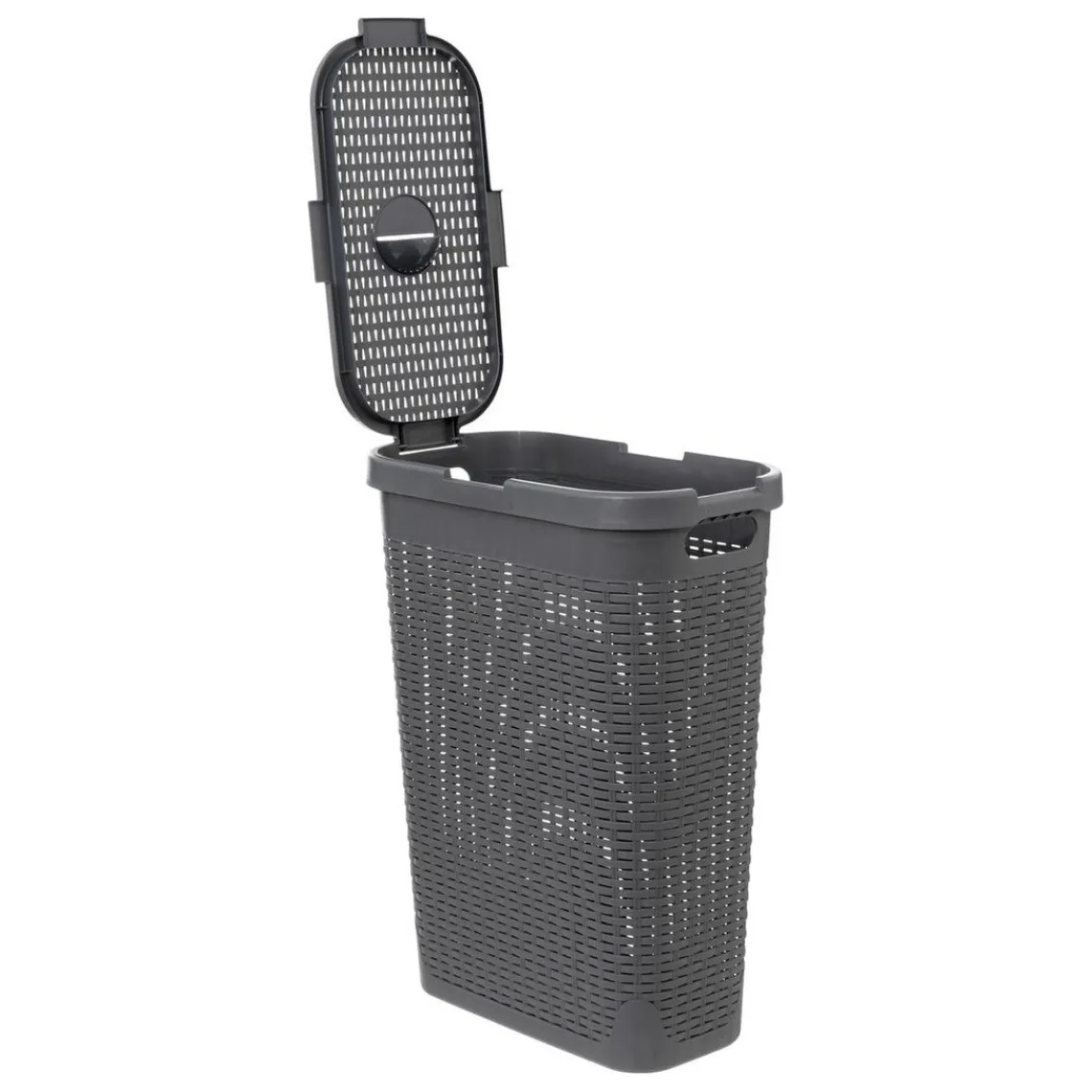 3S. x Home Corbeille Slim 40L Gris BETON/Rotin Outlet