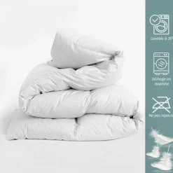 SAMPUR Couette 100% plumes blanc