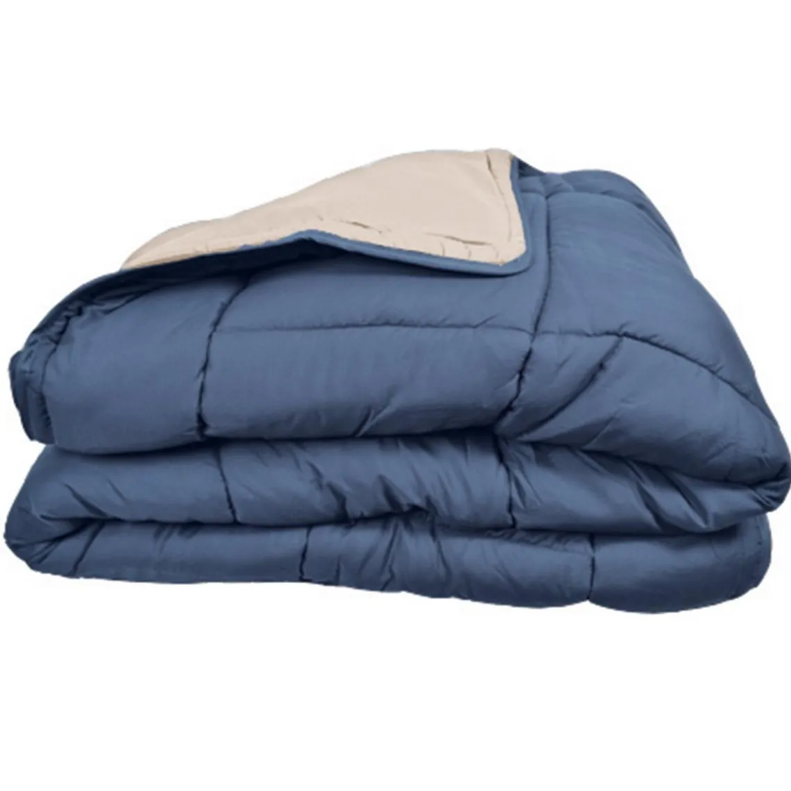 Toison d’or Couette chaude bicolore COCOON bleu Clearance