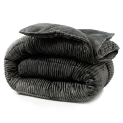 SAMPUR Couette coton club noir Microfibre Clearance