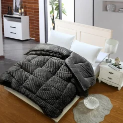 SAMPUR Couette coton club noir Microfibre Clearance