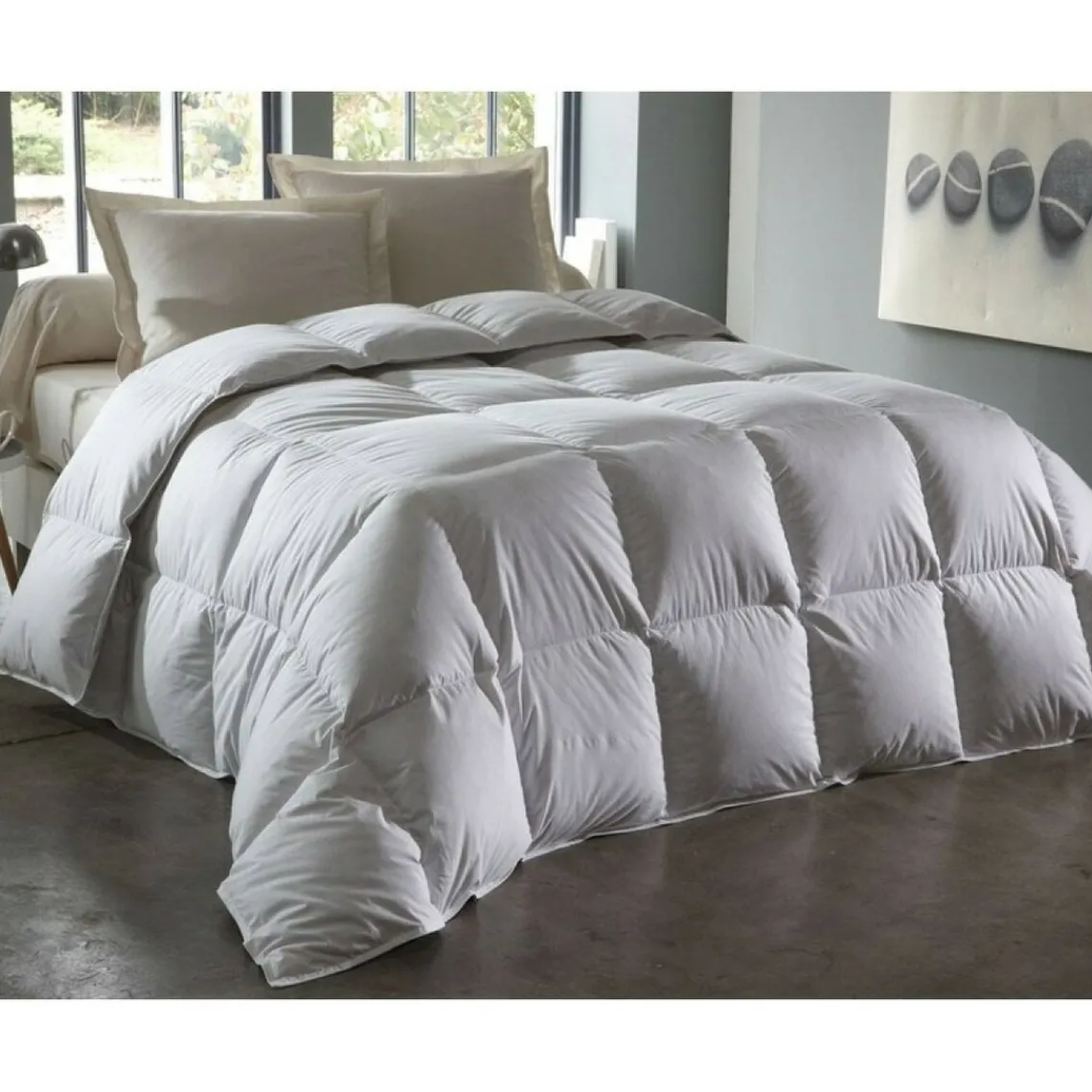 Becquet Couette duvet de canard des pyrénées Blanc