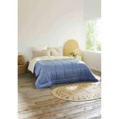 Toison d’or Couette légère bicolore COCOON petrole/mastic Discount