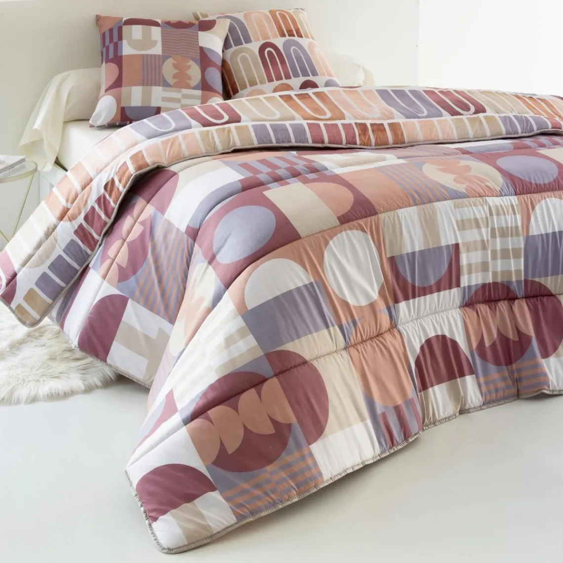 Becquet Couette légère CURVES multicolore en polyester Outlet