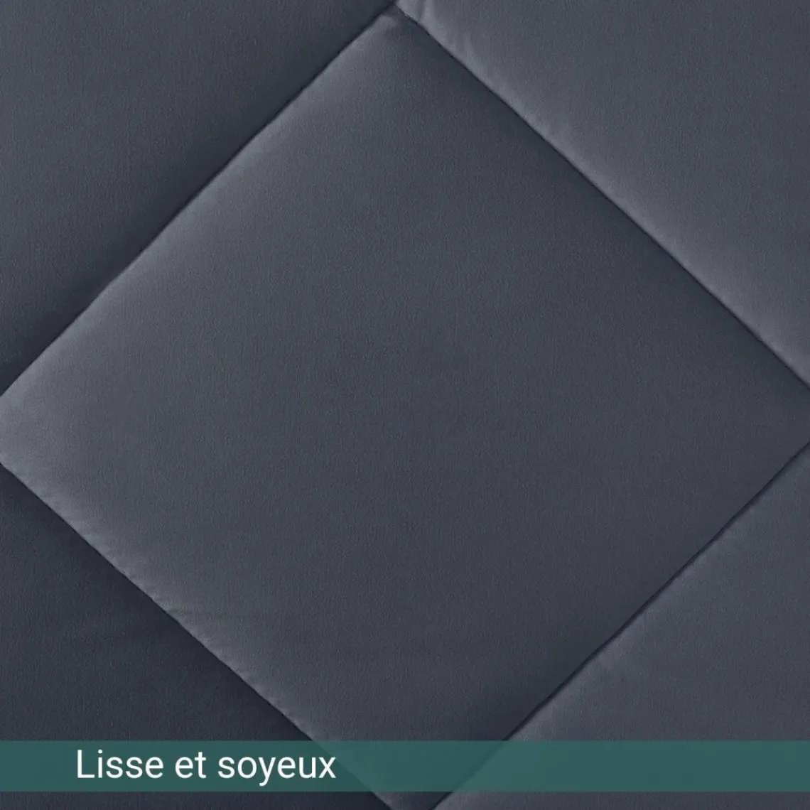 SAMPUR Couette sherpa gris Laine Synthétique Discount