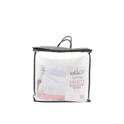 Toison d’or Couette tempérée en coton castor blanche New