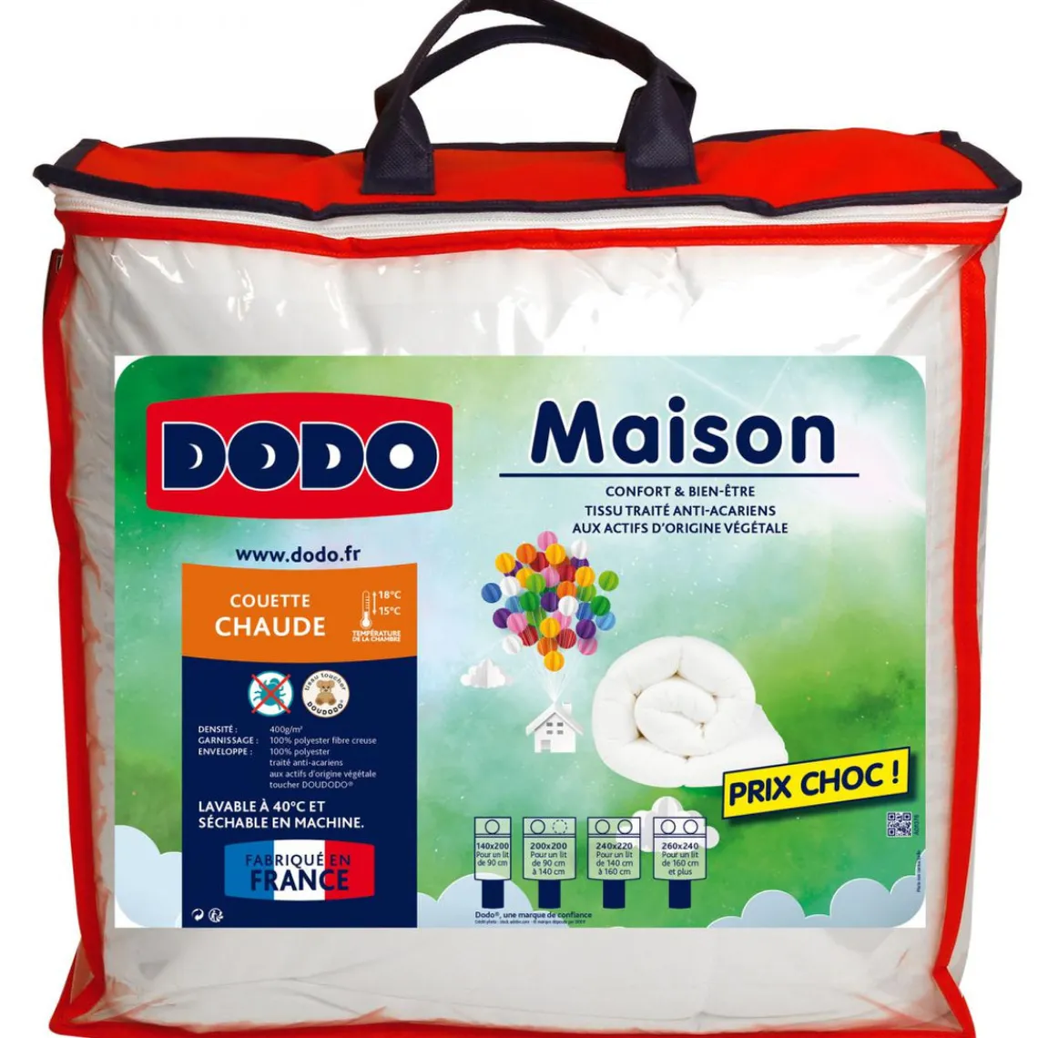 Dodo Couette Unie MAISON ANTI-ACARIENS Chaude Hot