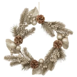 3S. x Home Couronne de Noël dorée pomme de pain Best