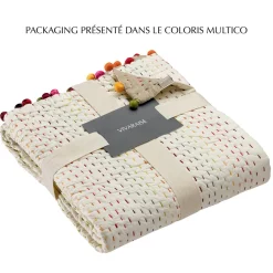 Maison Vivaraise Courtepointe Gastounet multico 180 x 180