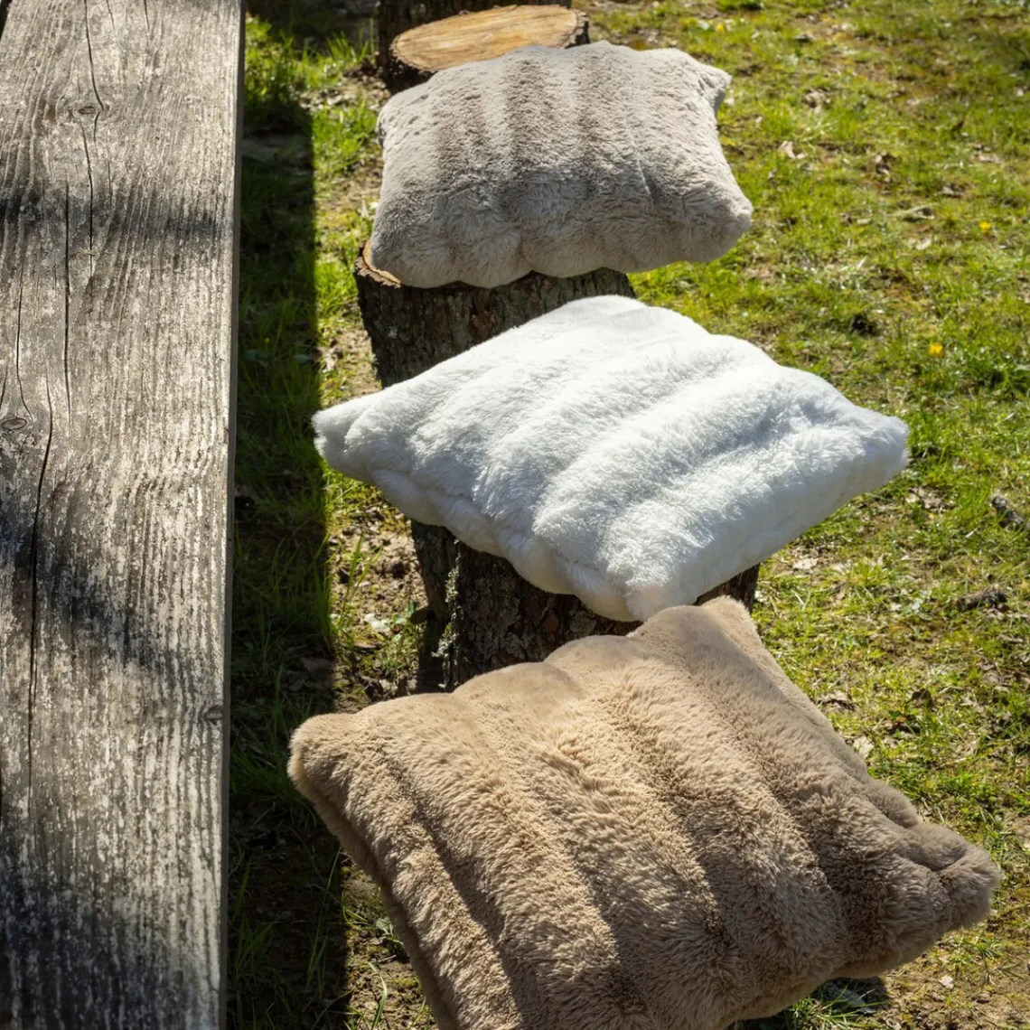 Maison Vivaraise Coussin Astrid Neige Discount