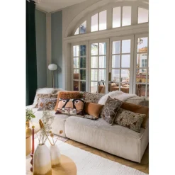 Maison Vivaraise Coussin brodé Babka Ebène 40 x 65 cm