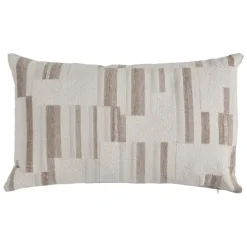 3S. x Home Coussin Calix 50x30cm - beige lin Discount