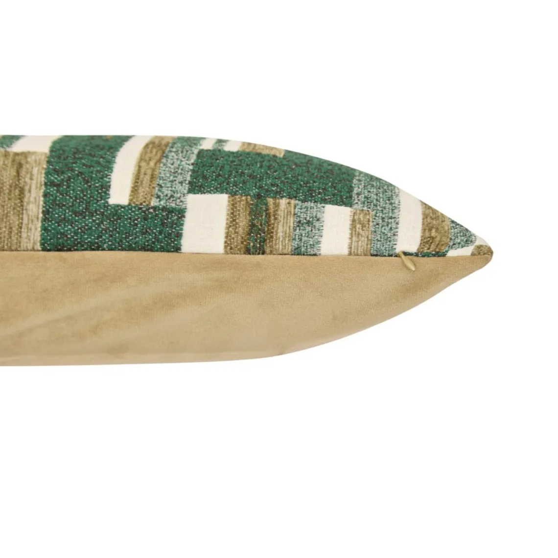 3S. x Home Coussin Calix 50x30cm - vert Kaki Sale