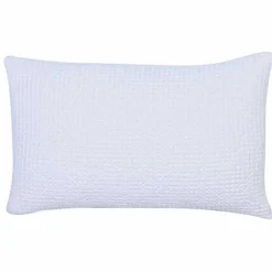Maison Vivaraise Coussin coton Maia Blanc Discount