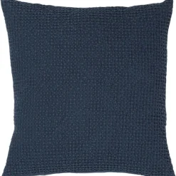 Maison Vivaraise Coussin coton Maia Bleu Navy Sale