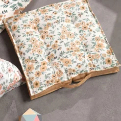 Today Coussin de sol Blanc imprime Liberty Coton Best