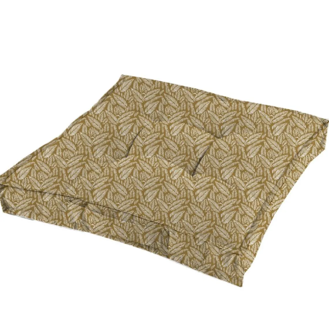 Today Coussin de sol en coton 190g/m² TERANGA INAYA 40x40x12 Bronze Beige Discount