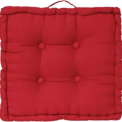 3S. x Home Coussin de sol rouge 40x40 Clearance