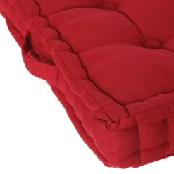 3S. x Home Coussin de sol rouge 40x40 Clearance