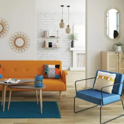 3S. x Home Coussin déhoussable patchwork RIVERA