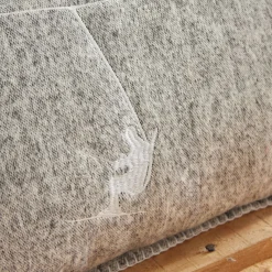 Today Coussin en coton 275g/m² HORS PISTE 40 x 60 clair Skieur Gris Discount