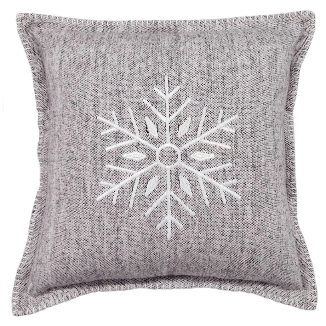Today Coussin en coton HORS PISTE 45 x 45 - clair Flocon Gris Clearance