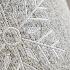 Today Coussin en coton HORS PISTE 45 x 45 - clair Flocon Gris Clearance