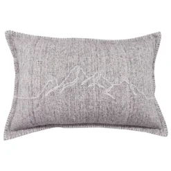 Today Coussin en coton HORS PISTE 40 x 60 - gris clair Montagne New