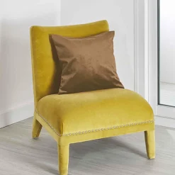 3S. x Home Coussin en Suédine Unie Beige 045X045 cm SOFT New