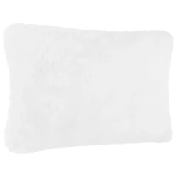 3S. x Home Coussin fourrure blanc Sale
