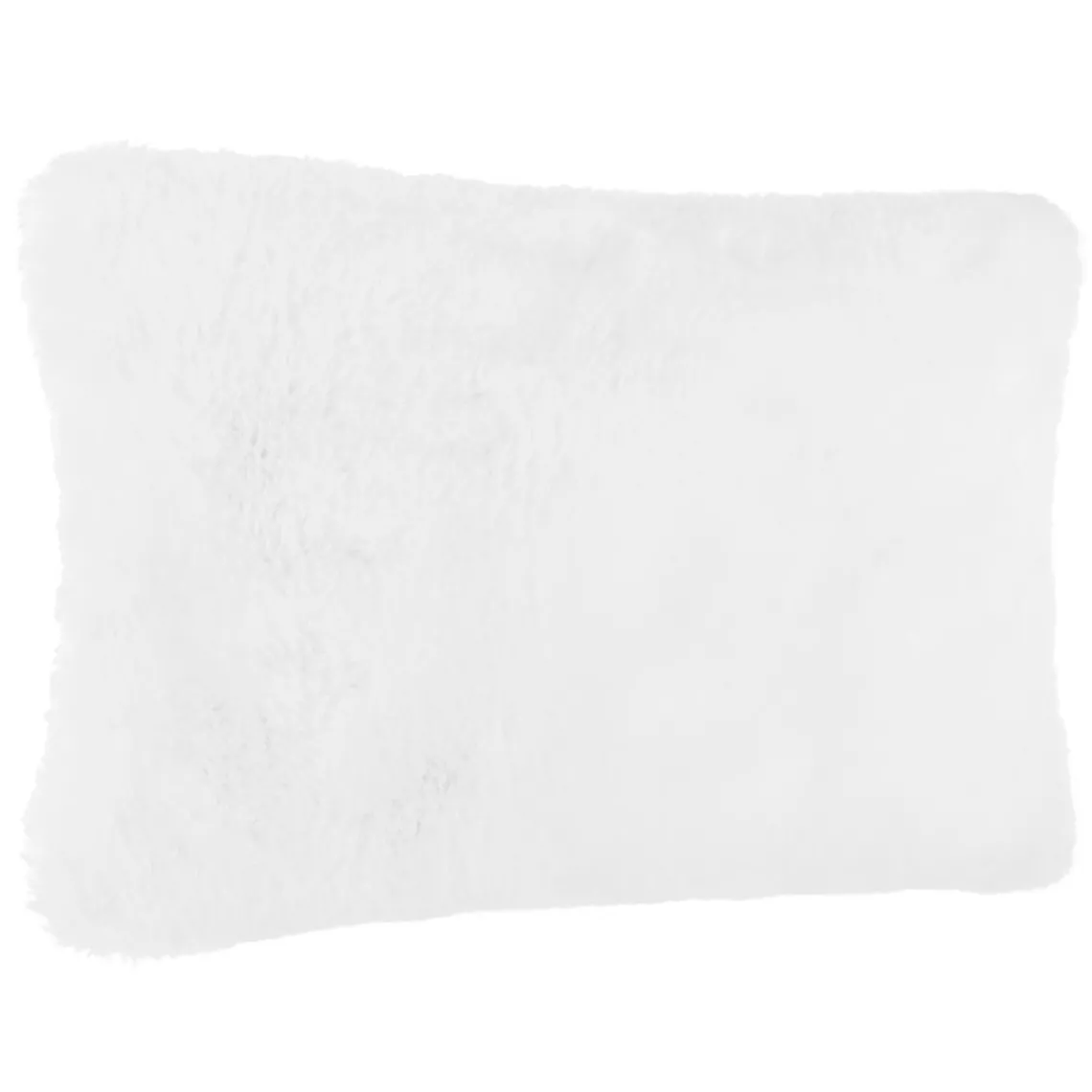 3S. x Home Coussin fourrure blanc Sale