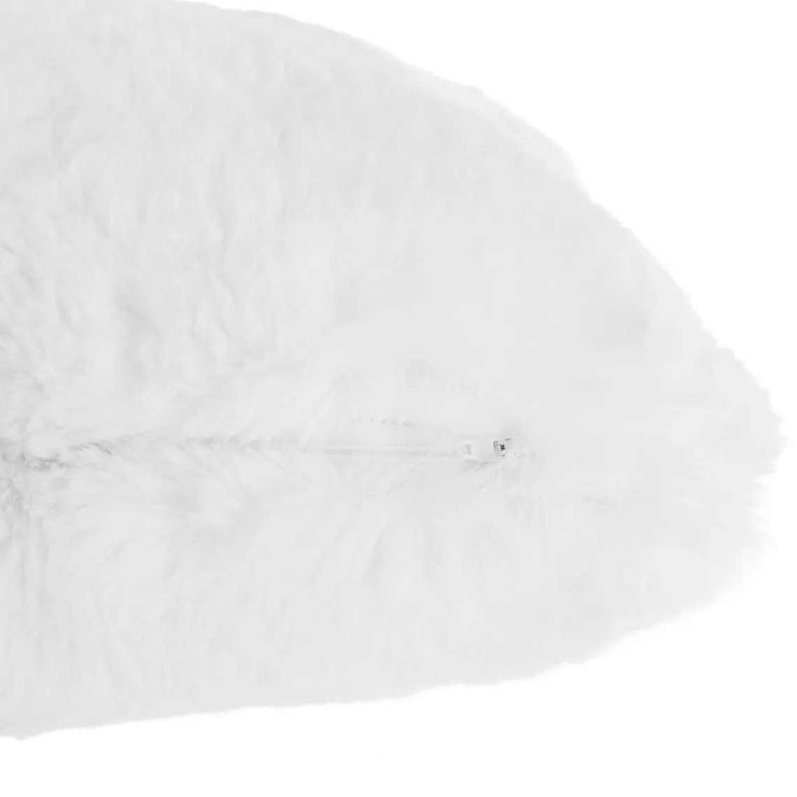 3S. x Home Coussin fourrure blanc Sale