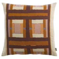 Maison Vivaraise Coussin imprimé Taho Cuivre Best