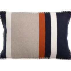 Maison Vivaraise Coussin jacquard recyclé Gioia Marine 40 x 65 Best