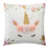 3S. x Home Coussin Licorne Pompons Hot