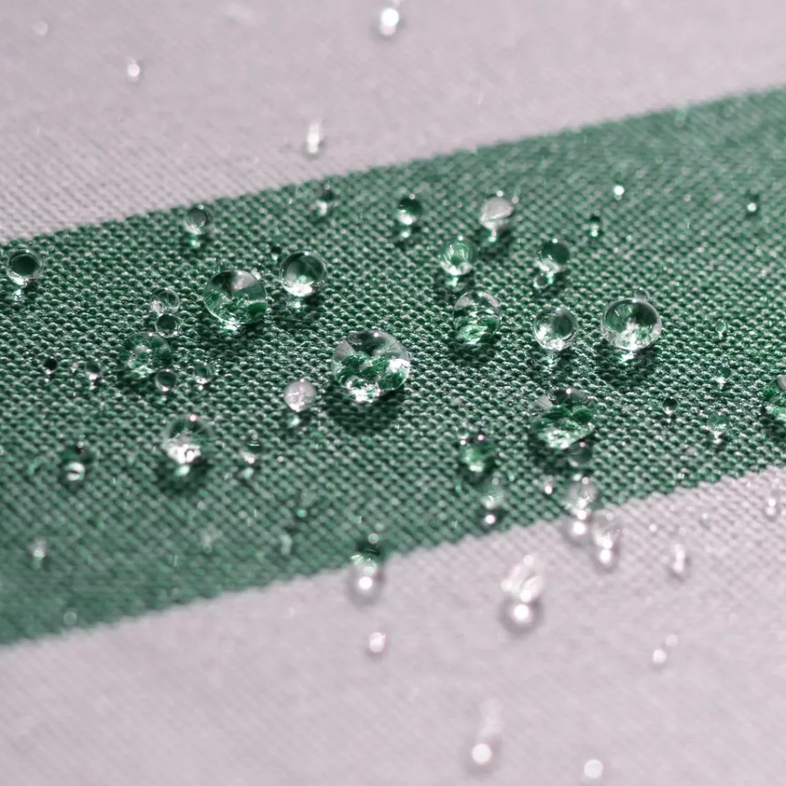 Becquet Coussin matelas en polyester PORNIC 48 x 48 cm rayé d'extérieur vert foncé