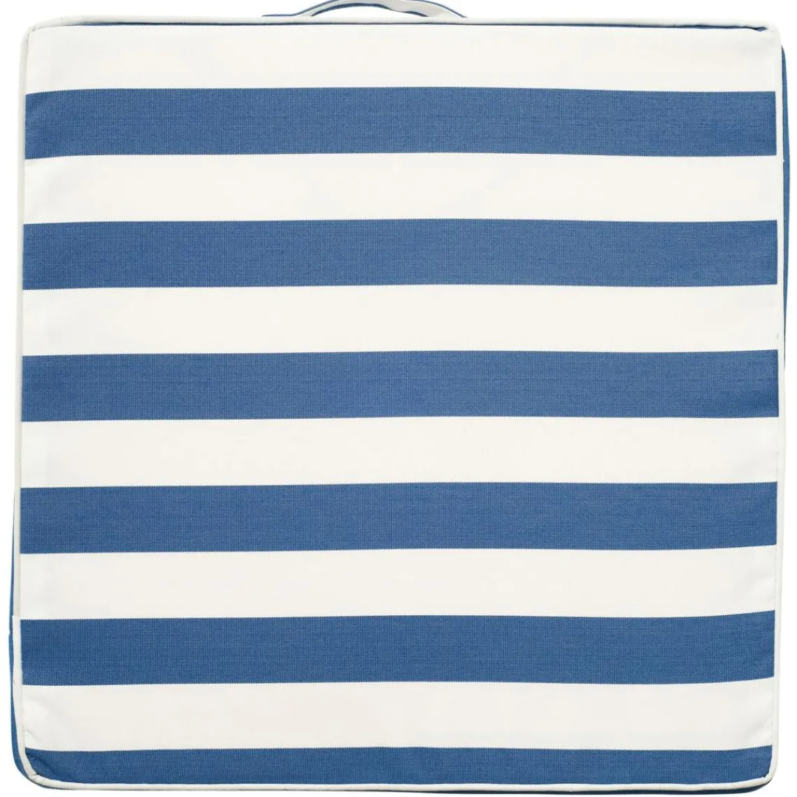 Becquet Coussin matelas en polyester PORNIC exterieur rayé Bleu New