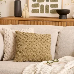 3S. x Home Coussin Nova 40x40cm - vert Kaki Sale