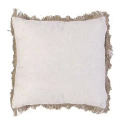 3S. x Home Coussin Raphia Dehoussable Naturel 40x40cm Best